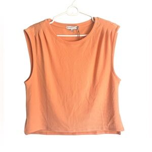 Sincerely Jules Orange Cropped Tank